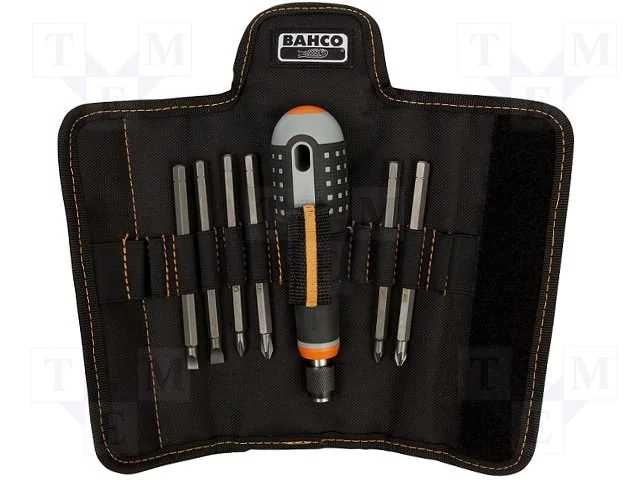 Ergo csavarhúzó cserélhető szárakkal, 6 db-os készlet, Hornyolt, PH és PZ csavarokhoz Bahco: BE-8571