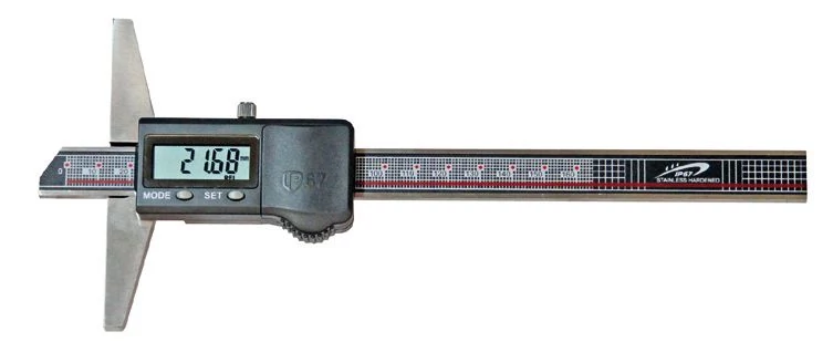 Digitális mélységmérő IP67 200 mm 100 mm híddal MIB: 02026181