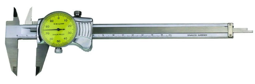 Órás tolómérő 200/0,01mm ±0.03mm pontosságú, rozsdamentes MIB 01004023