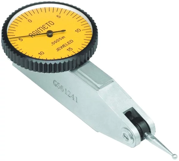 Szögtapintós indikátoróra 0,8mm/0,01mm 32mm-es horizontális Asimeto: 501-08-2