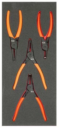 1/3 szerszámmodul szivacs, Sicherungsringzangen, 4-részes Bahco: FF1E4002