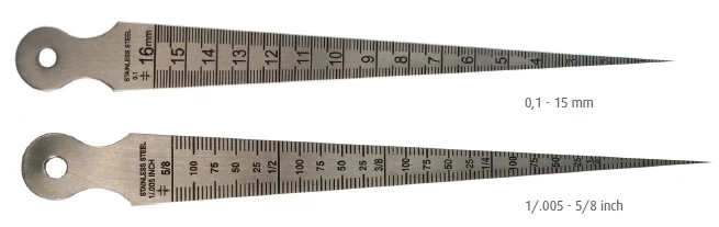 Furatmérő sablon 0,1-15mm és 1/.005-5/8 inch MIB 08084013