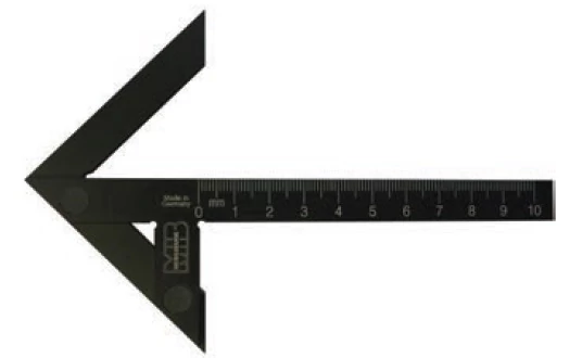 Precíziós központozó derékszög szár hossz 500 mm MIB 03044026