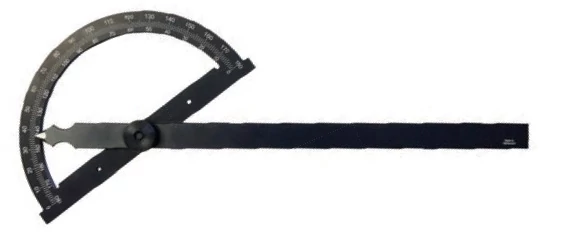 Szögmérő 0-180 fok ív átmérő 300 mm szár hossza 500 mm MIB 05058034