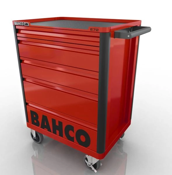 Szerszámkocsi 5 fiókos normál piros Bahco: 1472K5RED