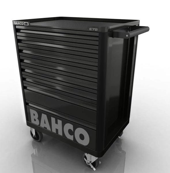 Szerszámkocsi 8 fiókos alap E72 fekete Bahco: 1472K8BLACK