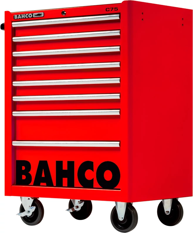 Szerszámkocsi 8 fiókos könnyített piros Bahco: 1475K8RED