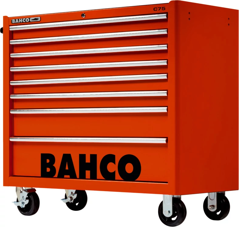 Szerszámkocsi extra széles 8 fiókos könnyített piros Bahco: 1475KXL8RED