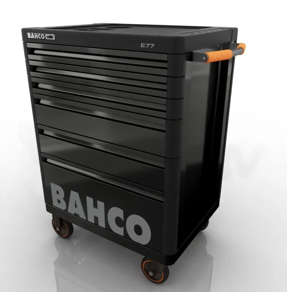 Szerszámkocsi 6 fiókos extra erős fekete Bahco: 1477K6BLACK