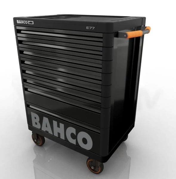 Szerszámkocsi 8 fiókos extra erős fekete Bahco: 1477K8BLACK