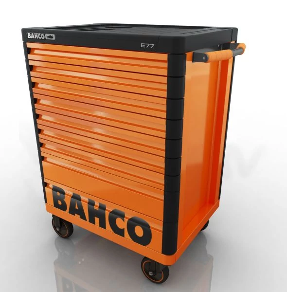 Szerszámkocsi 9 fiókos extra erős narancs Bahco: 1477K9