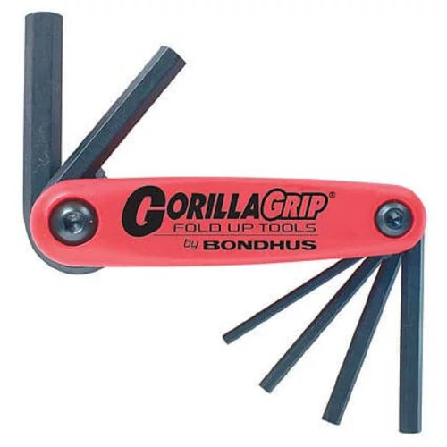 3-10mm GorillaGrip egyenesvégű összecsukható imbuszkulcs készlet HF6M, Bondhus: 12595