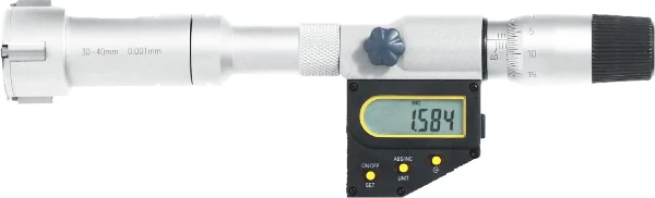 Digitális hárompontos belső furatmikrométer 30-40mm 0.005mm ±0.004mm Asimeto 208-28-0