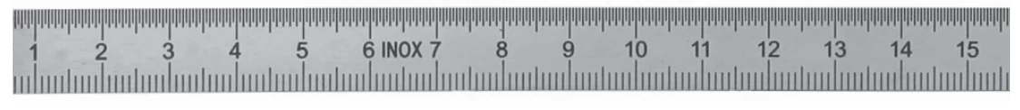 Hajlékony mérővonalzó, acél, duplaskálás 200x13x0,5 MIB 07074081