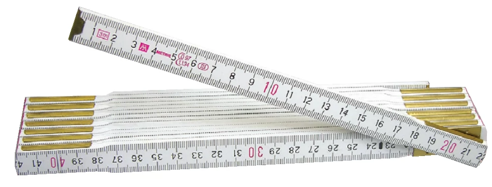 Összecsukható fa vonalzó 3m, 16x3mm MIB 09089019