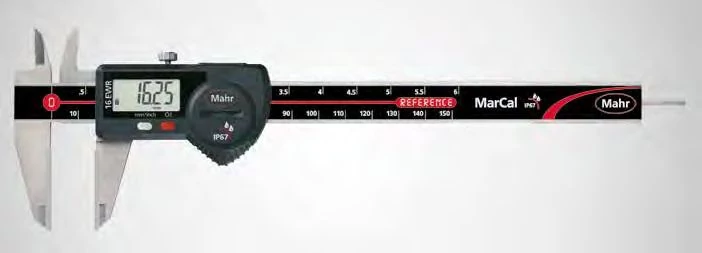 16 EWR-H IP67 Digitális tolómérő keményfém betét, nagy kijelző, kerek m.mérő 150mm/6