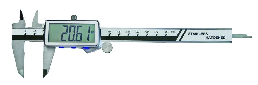 Digitális tolómérő görgővel, extra nagy kijelzővel 150/0,03 mm MIB 02026036