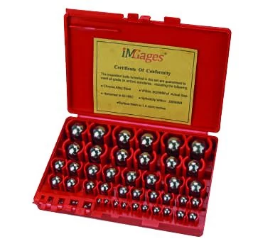 Mérőgolyó, 50db, pontosság +- 0,0025mm  párban 1-25mm-ig, keménység HRC 60±2 MIB 06061075