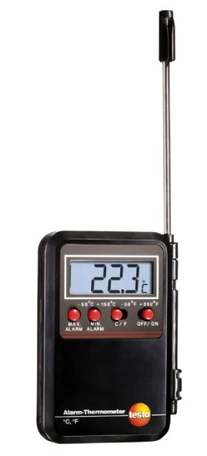 Mini hőmérsékletmérő műszer MAX/MIN riasztással Testo 0900 0530
